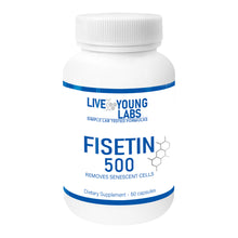 Load image into Gallery viewer, Fisetin 500mg 3 bottles - Senescent Cell Reduction (60 capsules)
